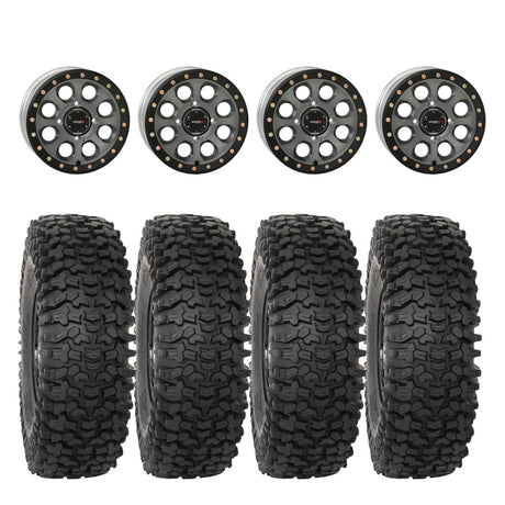 System 3 Titanium SB-7 Beadlock & System 3 RC500 10 Ply Rock Crawler Wheel & Tire Kit