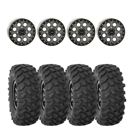 System 3 Titanium SB-7 Beadlock Wheels & System 3 Offroad XTR370 Wheel & Tire Kit