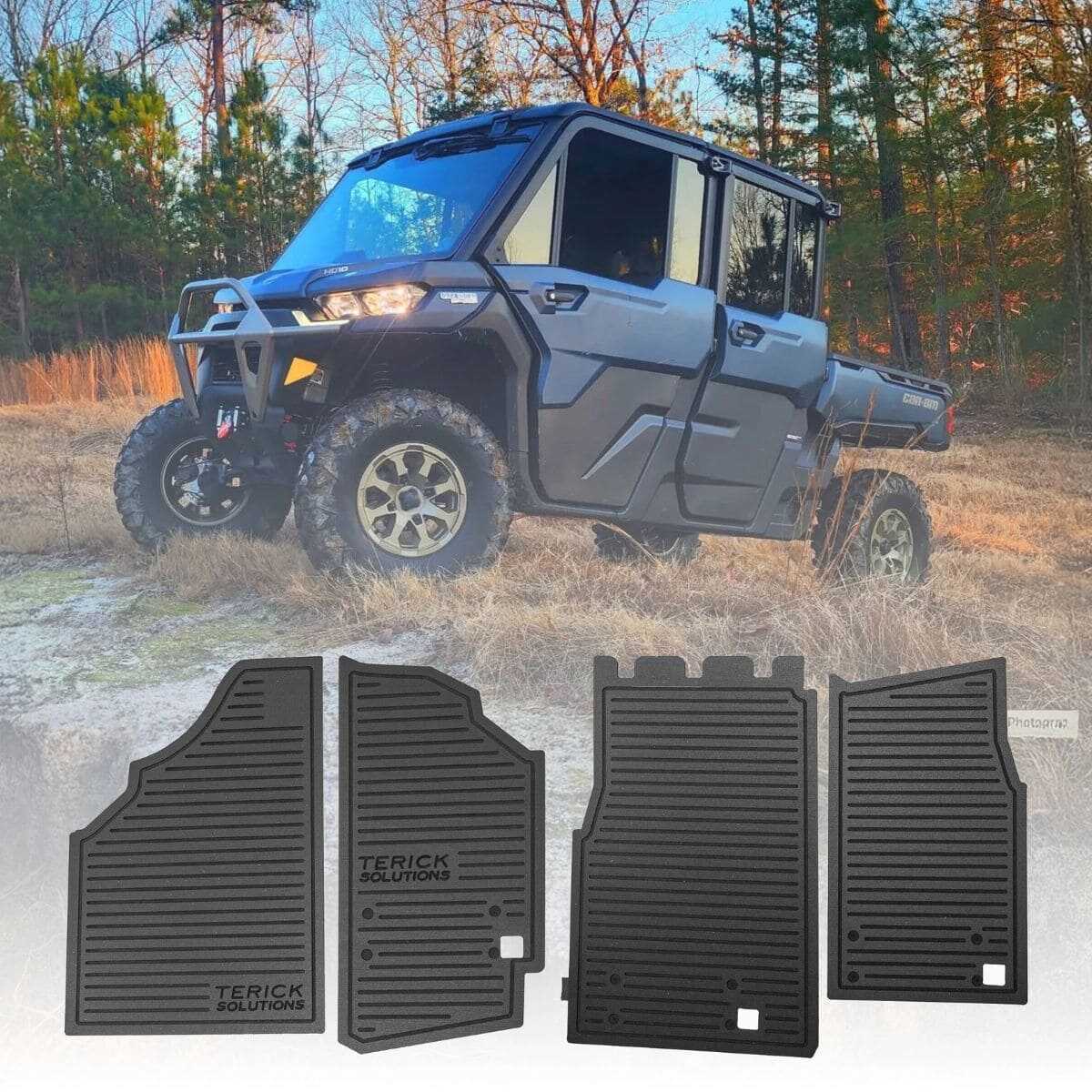 Terick Solutions '16-'25 Can-Am Defender Rubber Floor Mats