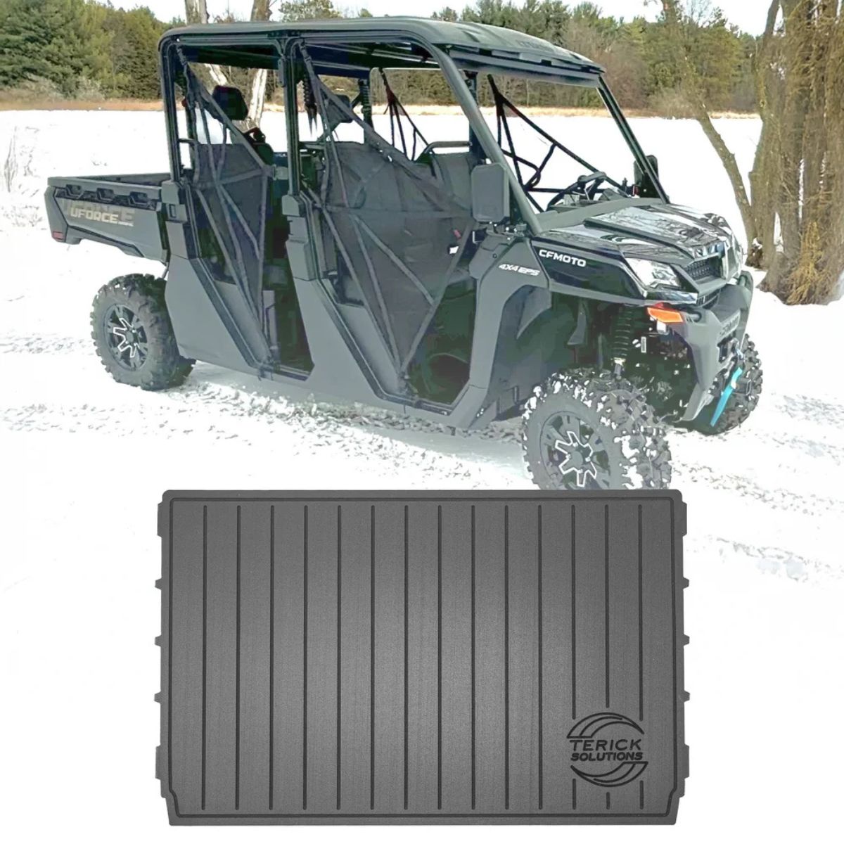 Terick Solutions '19-'25 CFMoto Uforce Rubber Floor Mats