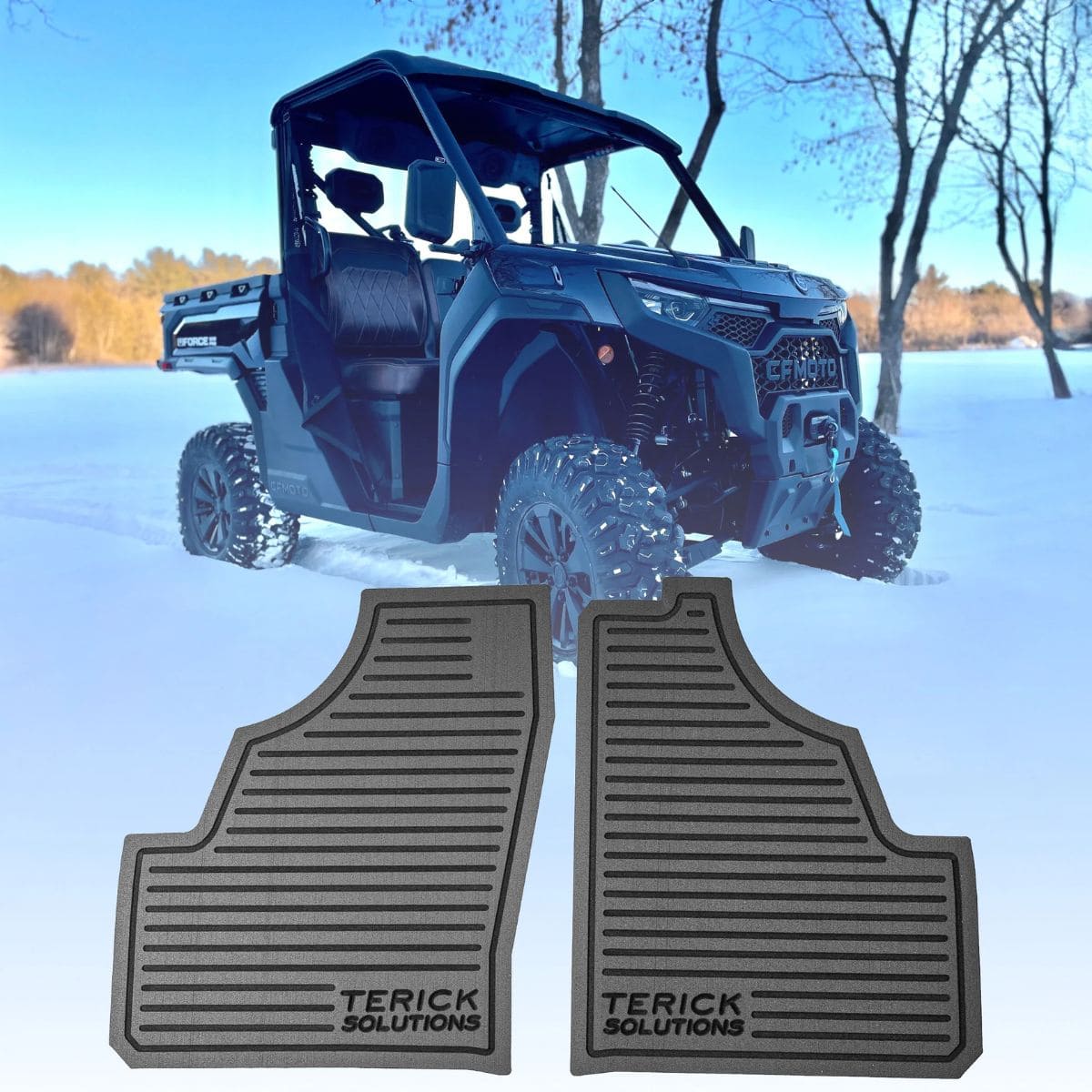 Terick Solutions '25+ CFMoto Uforce U10 Pro Rubber Floor Mats
