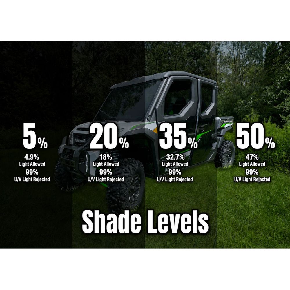 Terick Solutions Kawasaki Ridge Pre-Cut Ceramic Tinted Side Windows