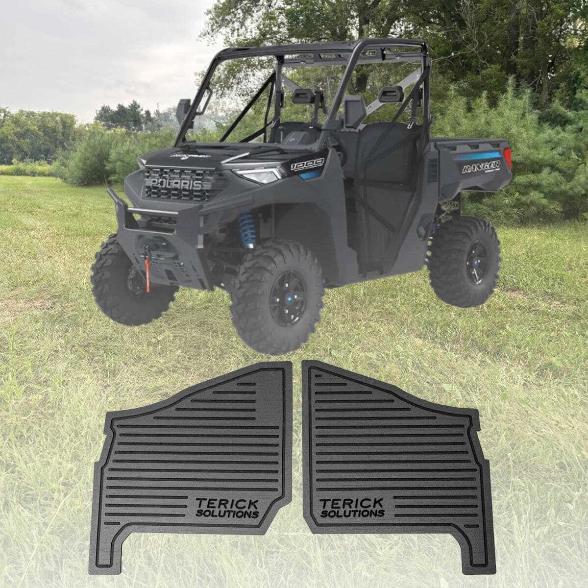Terick Solutions Polaris Ranger Rubber Floor Mats