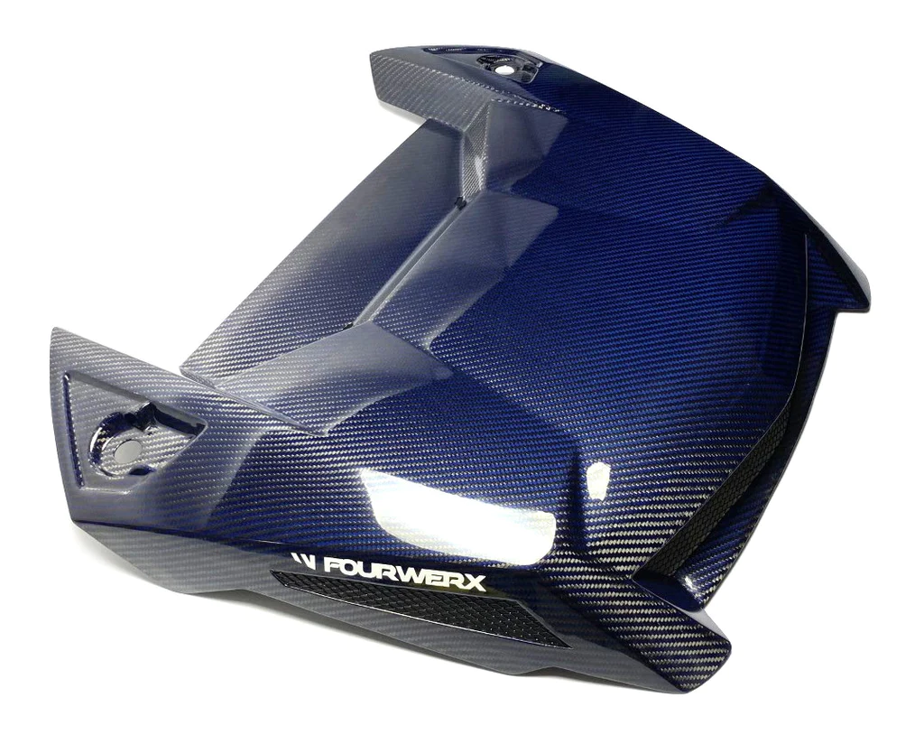 FourWerx ’18+ Polaris RZR Carbon Fiber Hood - Blue Weave