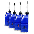 Thumper Fab Can-Am 5 Gallon Utility Jug with Filler Hose Blue - 4 Pack