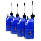 Thumper Fab Can-Am 5 Gallon Utility Jug with Filler Hose Blue - 4 Pack