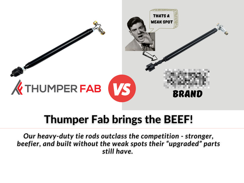 Thumper Fab Polaris Ranger 1500 XD Heavy Duty Tie Rods - Stock & Forward Control Arms