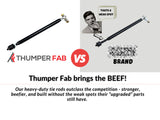 Thumper Fab Polaris Ranger 1500 XD Heavy Duty Tie Rods - Stock & Forward Control Arms