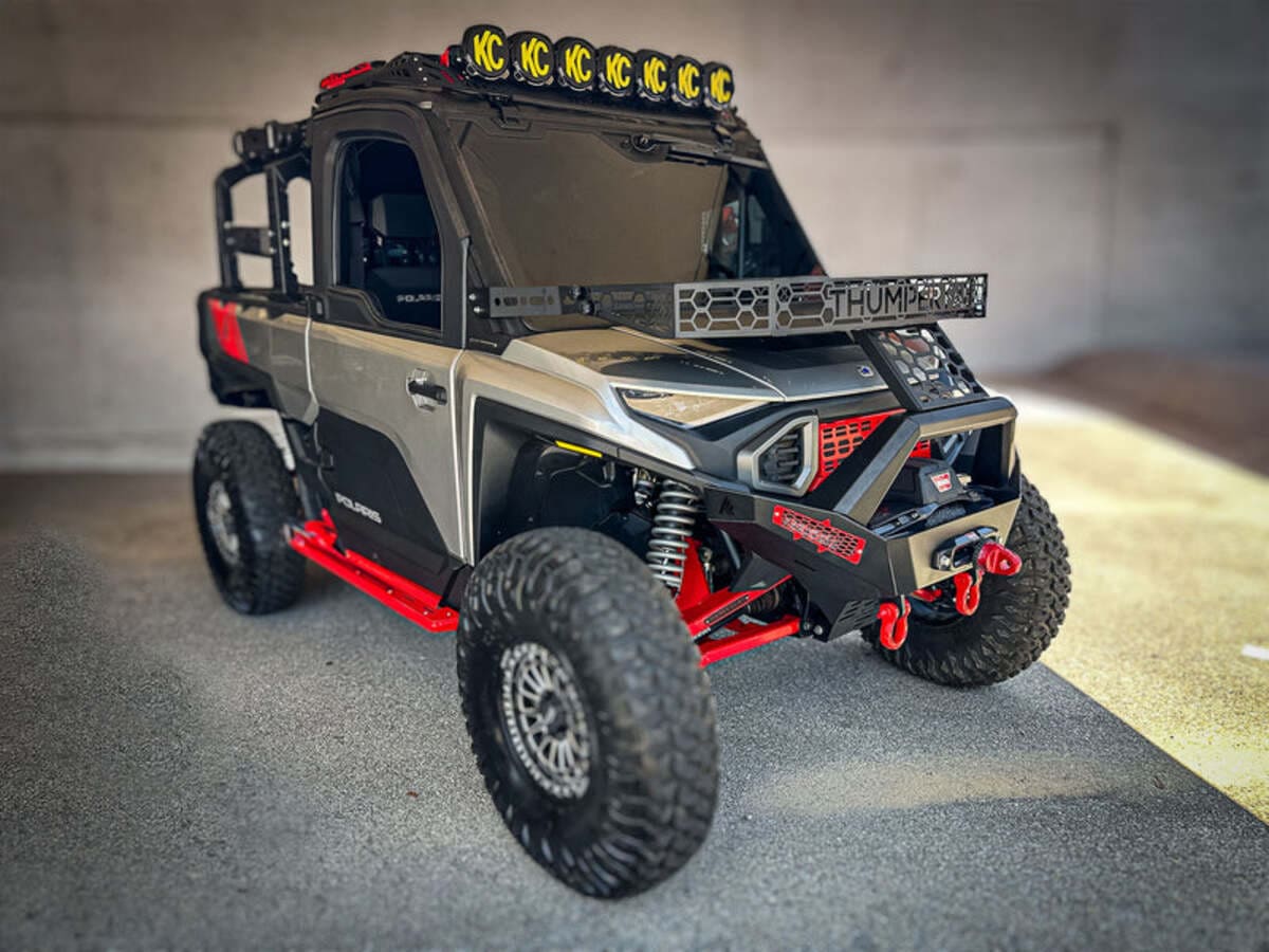 Thumper Fab Polaris Ranger XD 1500 Hood Rack Thumper Bumper