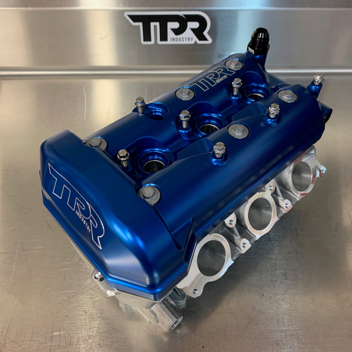 TPR Industry Billet Valve Cover X3 - Blue