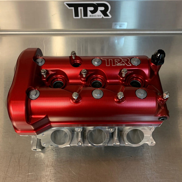 TPR Industry Billet Valve Cover X3 - Red