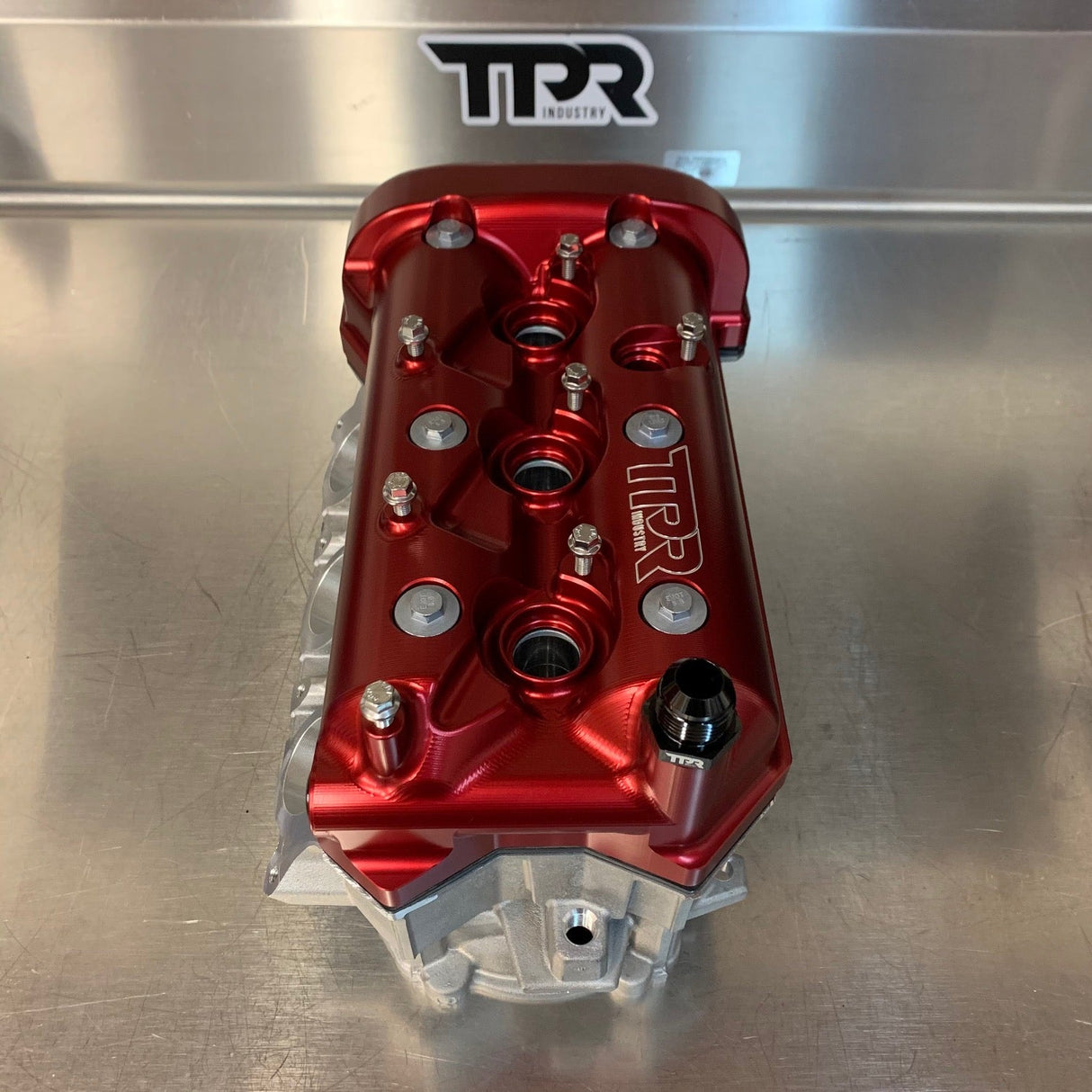 TPR Industry Billet Valve Cover X3 - Red