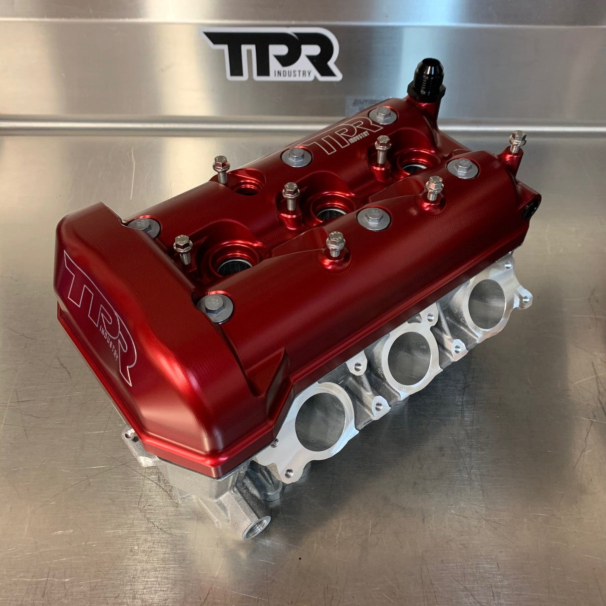 TPR Industry Billet Valve Cover X3 - Red