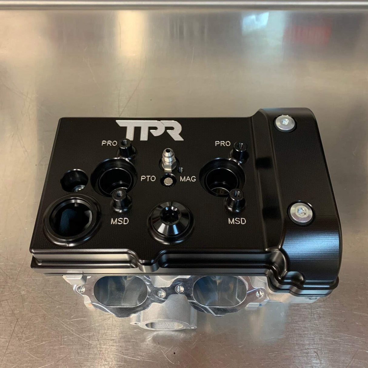 TPR Industry RZR Billet Valve Cover - Black