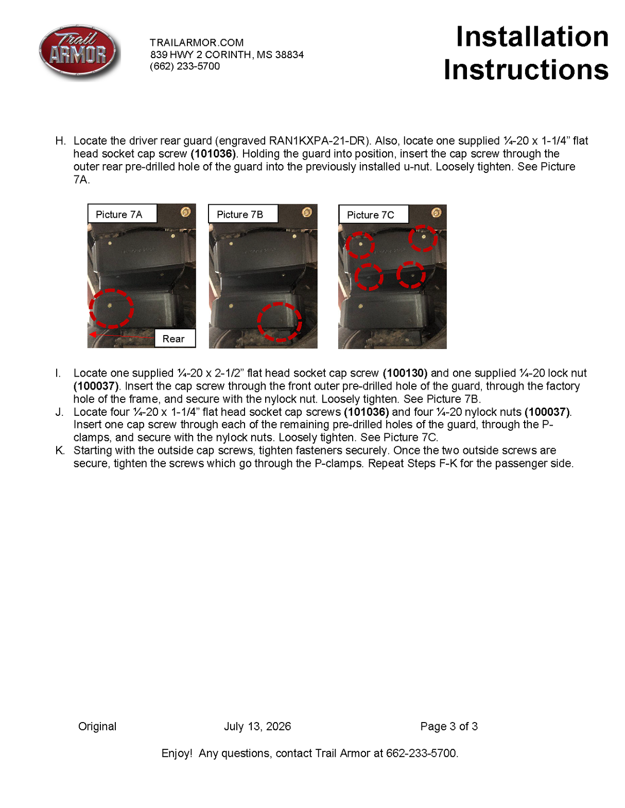 Trail Armor '21-'26 Polaris Ranger XP 1000/Crew Factory Arched A-Arm Guards