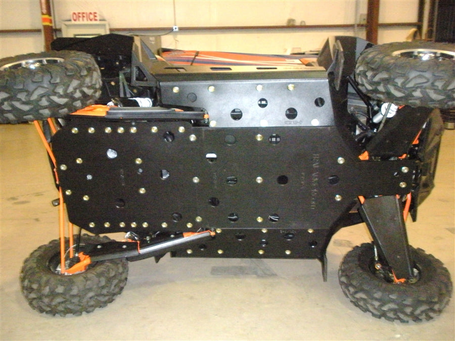Trail Armor '11-'14 Polaris RZR XP 900 Full Skid Plates w/ Rear Coverage Extended Nerfs Slider