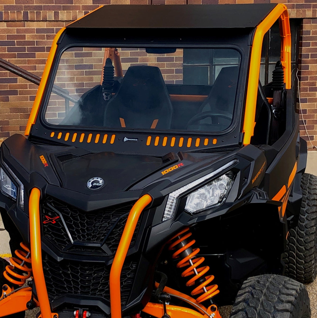 Bent Metal Can-Am Maverick/Commander Vented Glass Windshield
