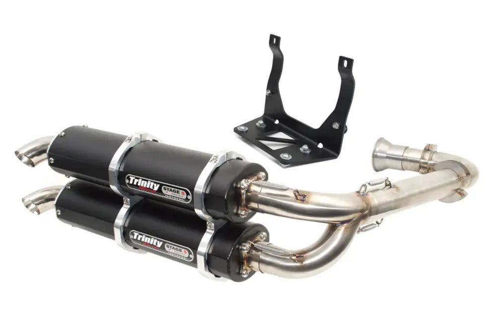 Trinity Racing '17+ Can-Am Maverick X3 Dual Full Exhaust System - Black