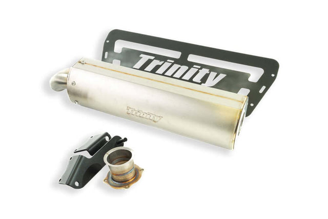 Trinity Racing '24+ Polaris RZR XP 1000 Slip On Single Stainless Exhaust