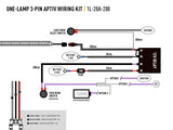 Triple R Lighting Single-Lamp Harness Kit (3-Pin, Aptiv, 12V)