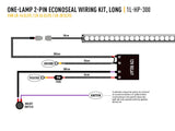 Triple R Lighting Single-Lamp Wiring Kit (2-Pin, Econoseal, 12V)