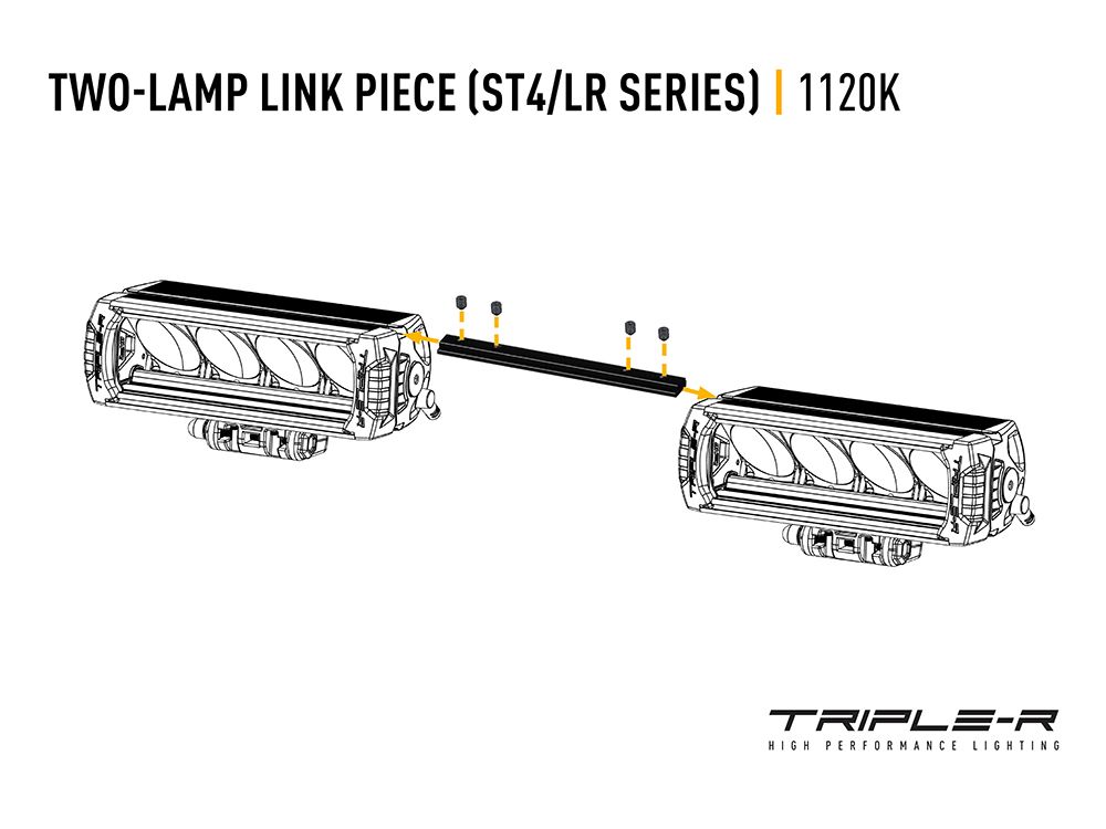 Triple R Lighting ST4/LR Series Two-Lamp Link Piece