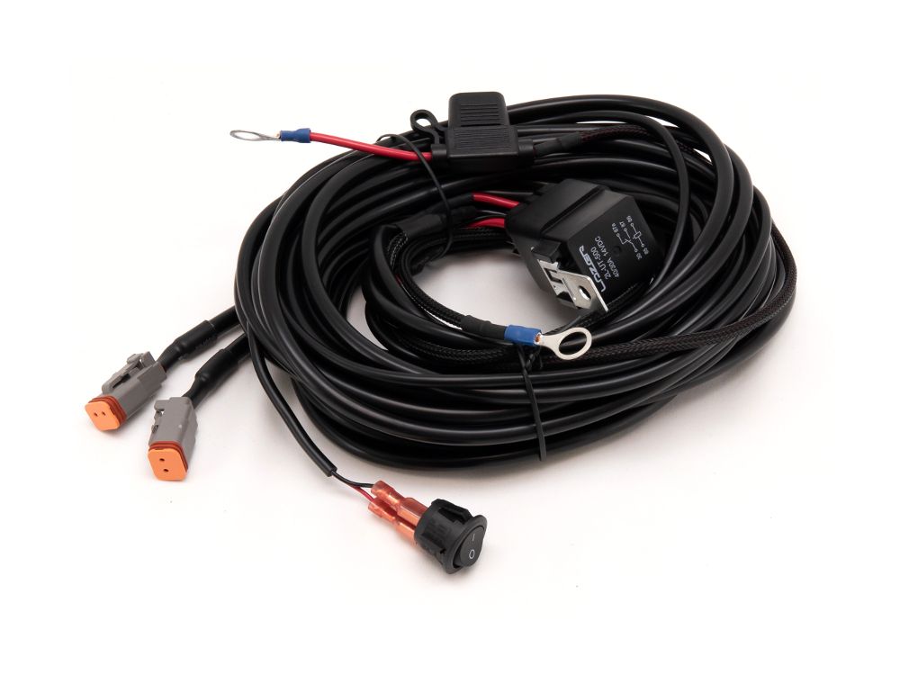 Triple R Lighting Two-Lamp Wiring Kit (2 PIN, Deutsch Dt, 12V)