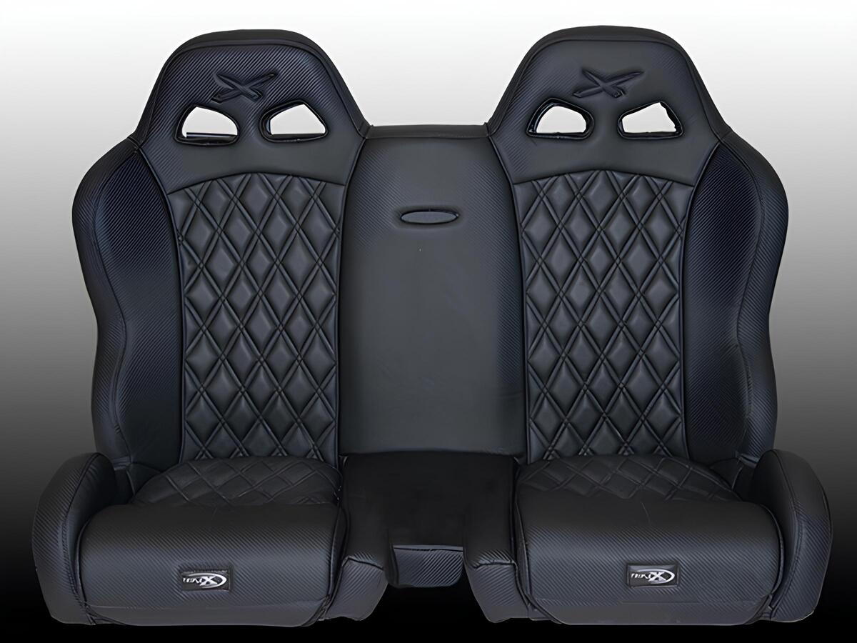 Triple X Seats Can Am Rear Bench Venom Stitch Seats