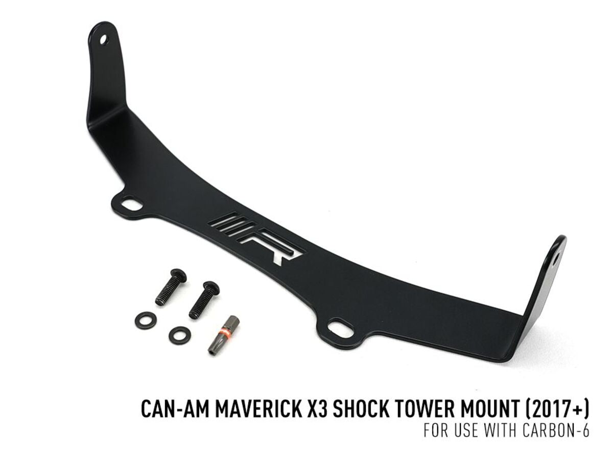 Tripple R '17+ Can-Am Maverick X3 Shock Tower Light Bar Mount - Carbon 6