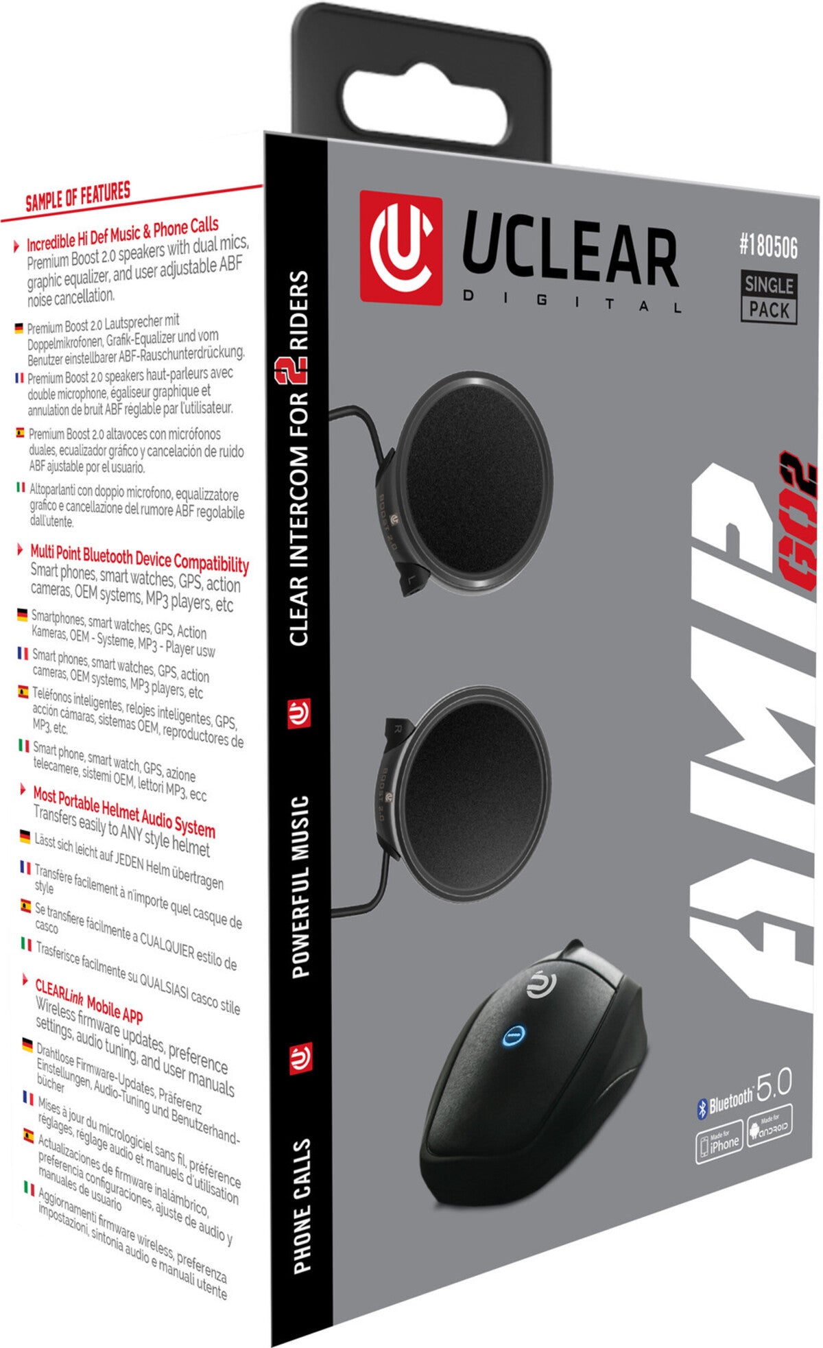 Uclear Digital AMP GO2 Bluetooth5 Communicator