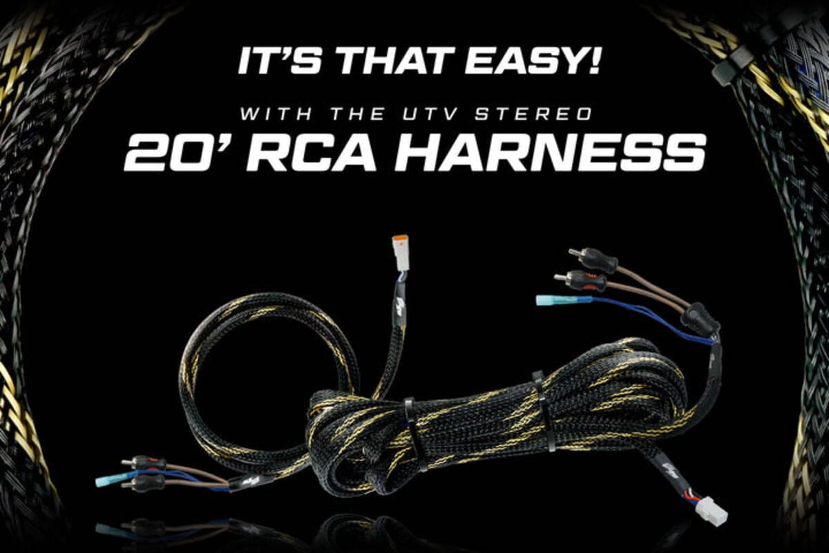 UTV Stereo 20’ RCA Harness