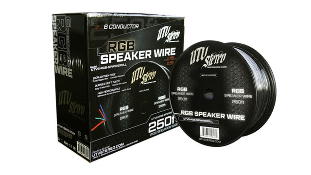 UTV Stereo 6 Conductor 250' RGB Speaker Wire