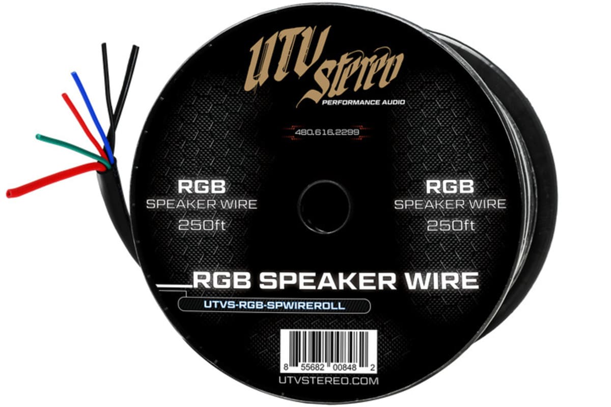 UTV Stereo 6 Conductor 250' RGB Speaker Wire