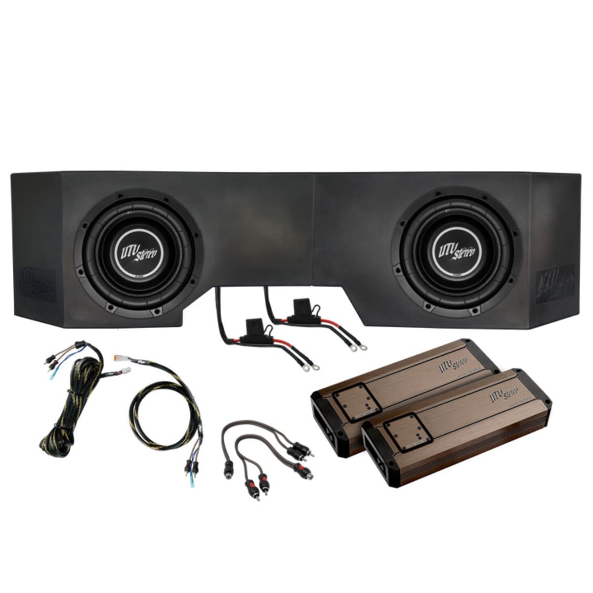 UTV Stereo Can-Am Defender 2400W Dual 10" Subwoofer Kit