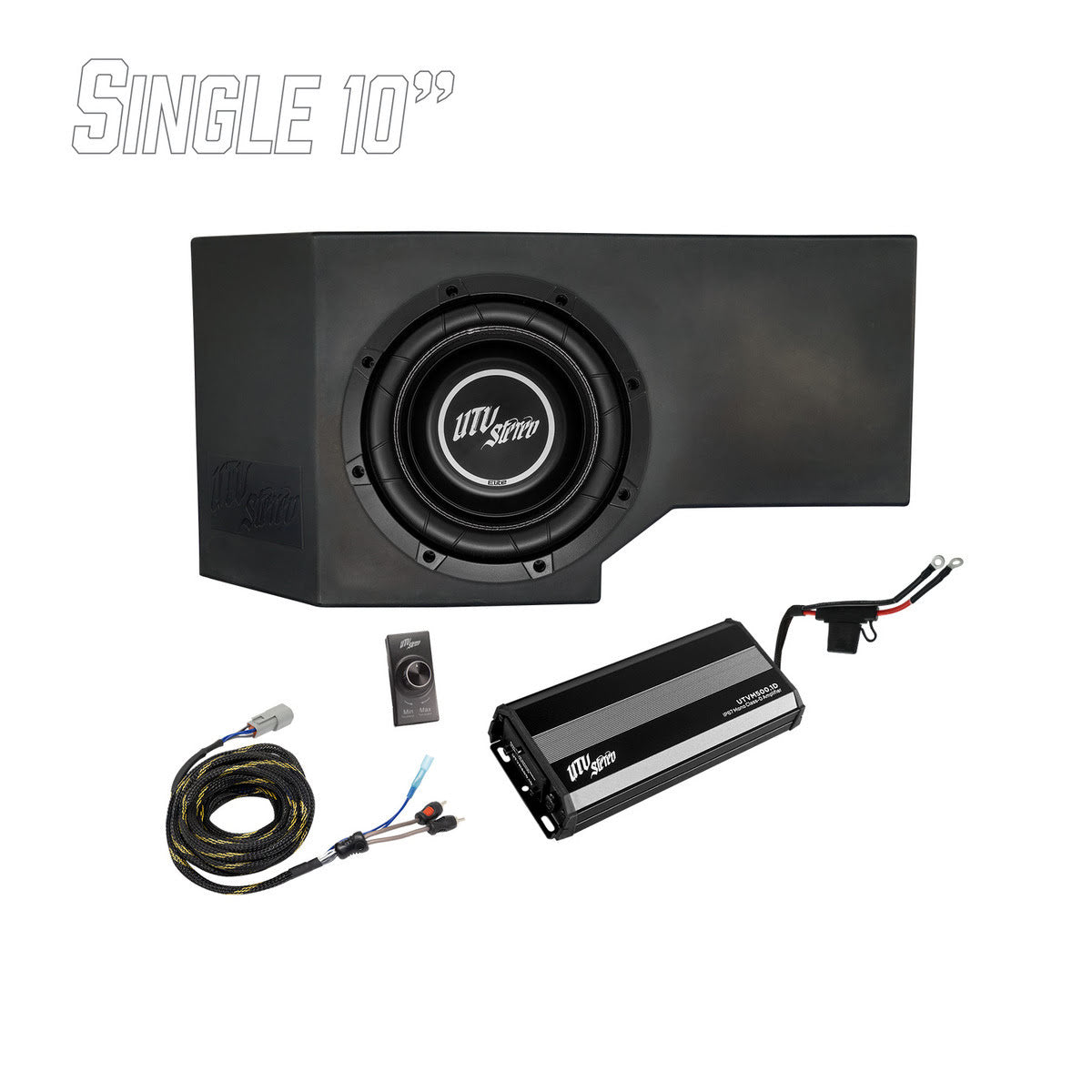 UTV Stereo Can-Am Defender Hd11 500w Single 10" Subwoofer Kit