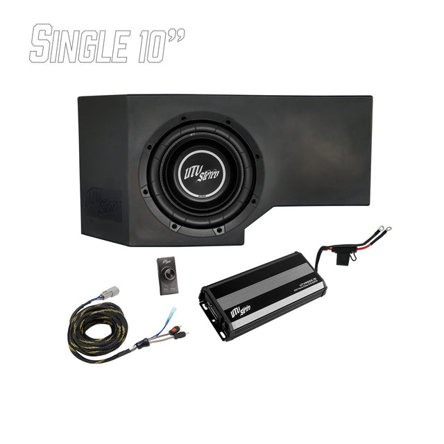 UTV Stereo Can-Am Defender Hd11 500w Single 10" Subwoofer Kit