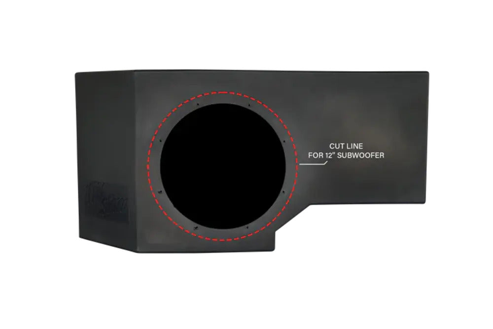 UTV Stereo Can-Am Defender Vented 10" Passenger Unloaded Subwoofer Enclosure