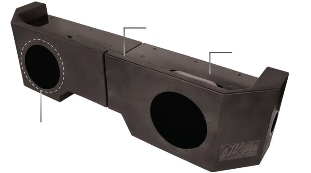 UTV Stereo Can-Am Defender Vented 10" Passenger Unloaded Subwoofer Enclosure