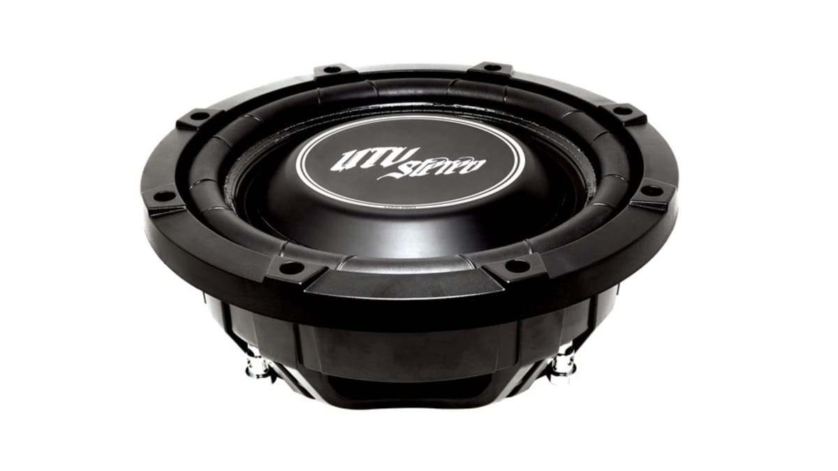 UTV Stereo Can-Am Maverick R 10" Front Driver Unloaded Subwoofer Enclosure - 4 Seat Models