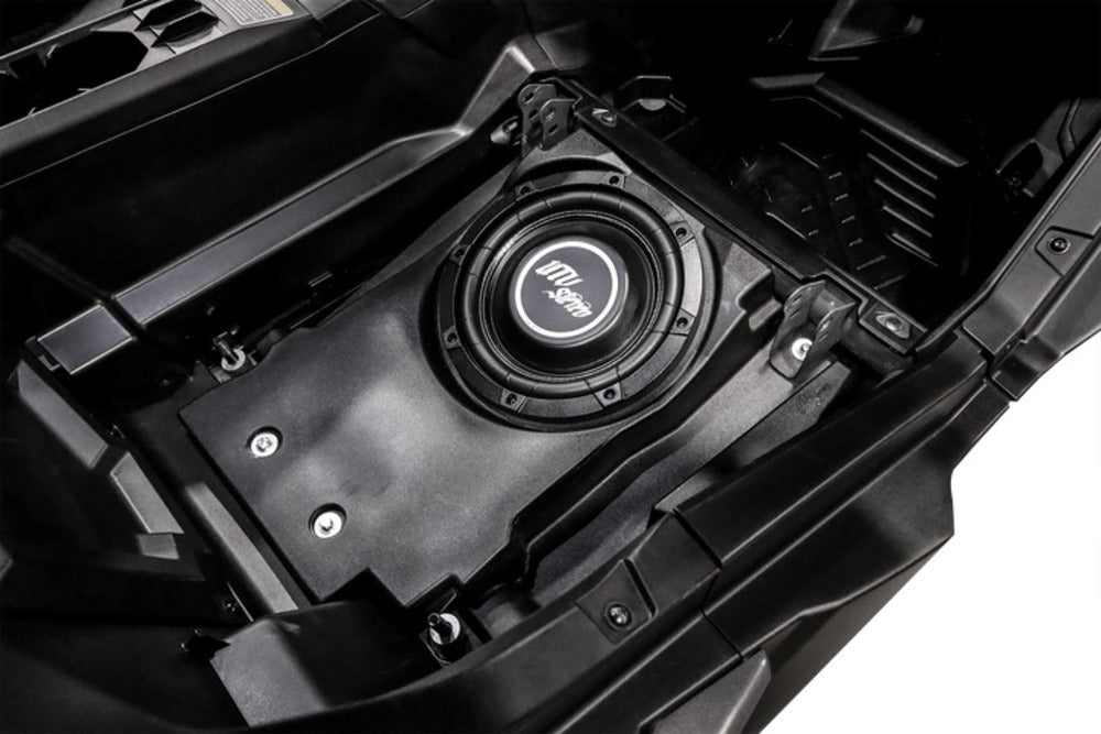 UTV Stereo Can-Am Maverick R 10" Front Passenger Subwoofer Enclosure - Unloaded