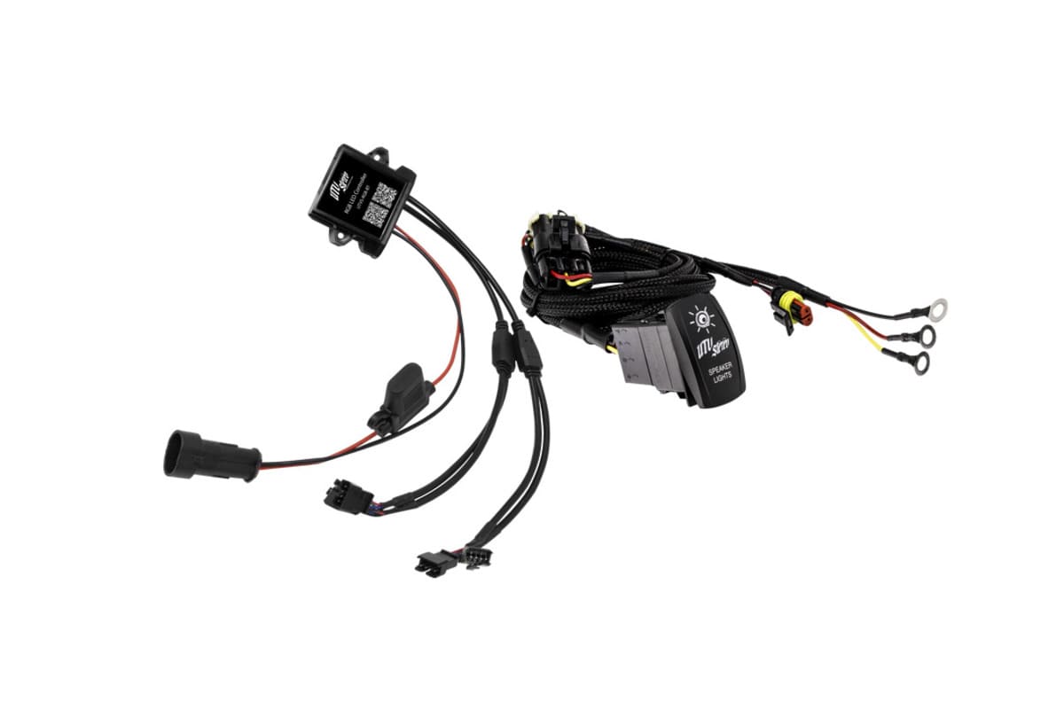 UTV Stereo Can-AM Maverick R  Built In RGB LED Pro Series 1" Tweeter - Pair