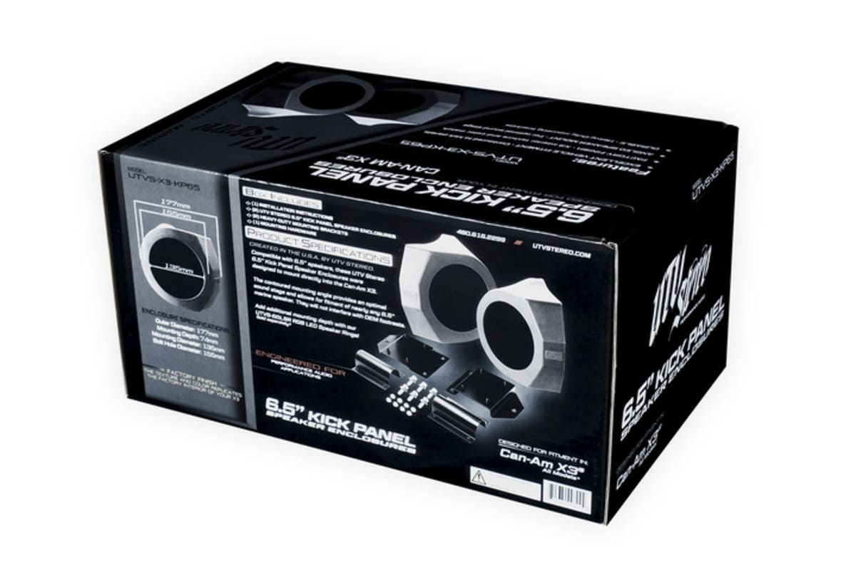 UTV Stereo Can-Am Maverick X3 6.5” Kick Panel Speaker Enclosures
