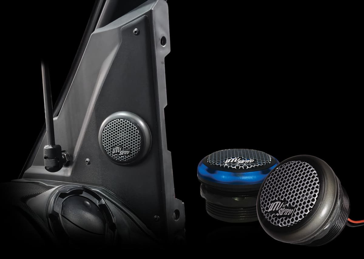 UTV Stereo Polaris Xpedition Pro Series 1" Built In RGB LED Tweeter - Pair