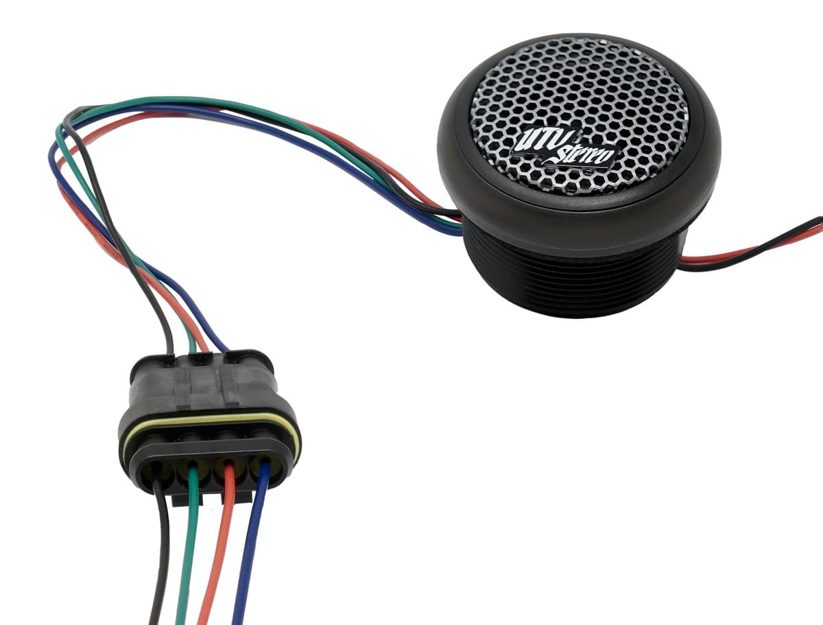 UTV Stereo Polaris Ranger 1500 Pro Series 1" Built In RGB LED Tweeter - Pair
