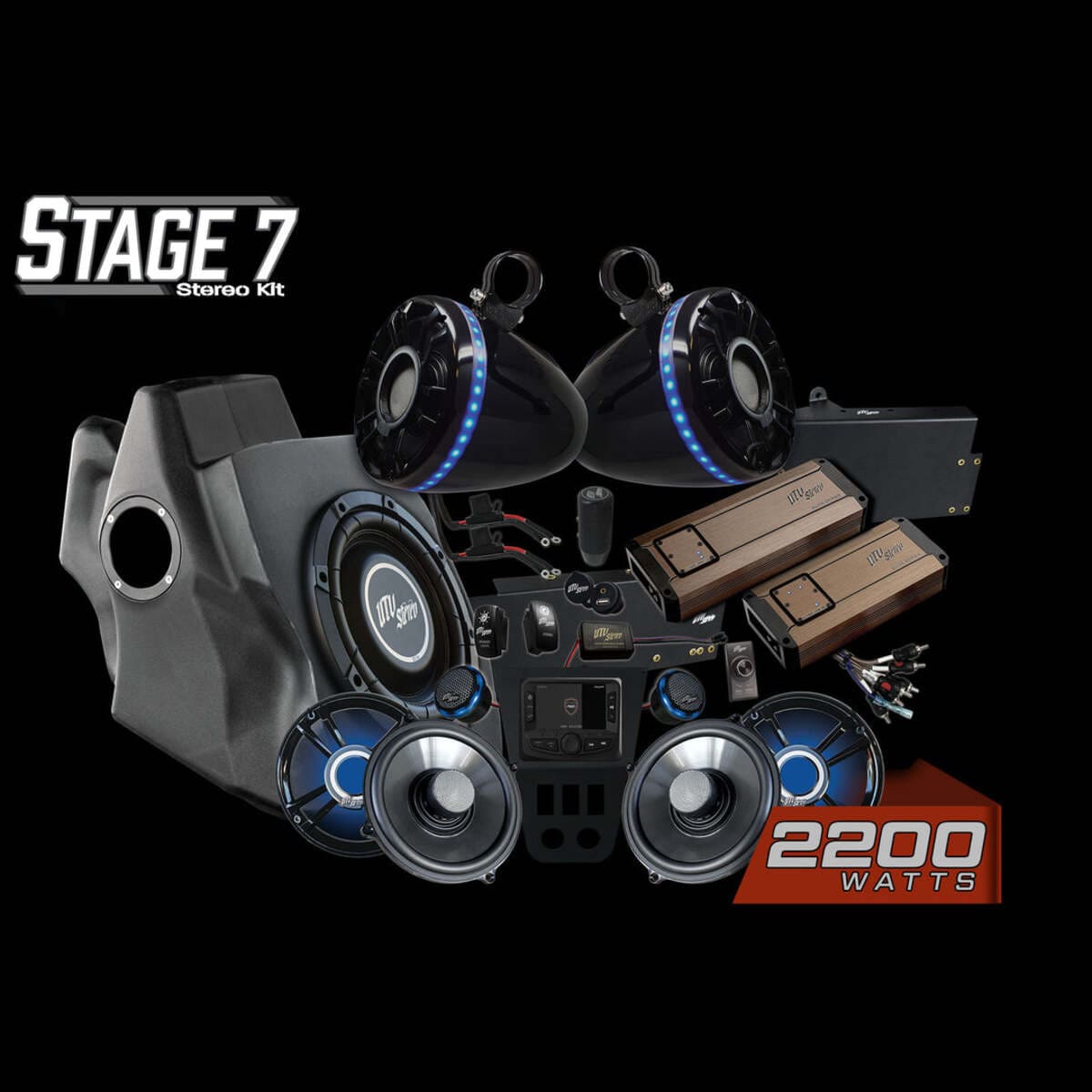 UTV Stereo Polaris RZR Pro Series Elite Stage 7 Stereo Kit