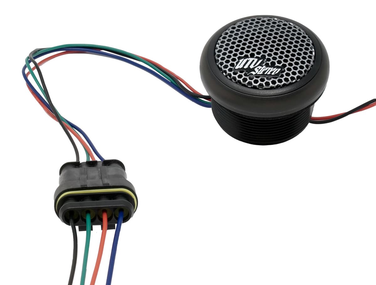 UTV Stereo Pro Series 1” Tweeter With Built in RGB LED - Pair