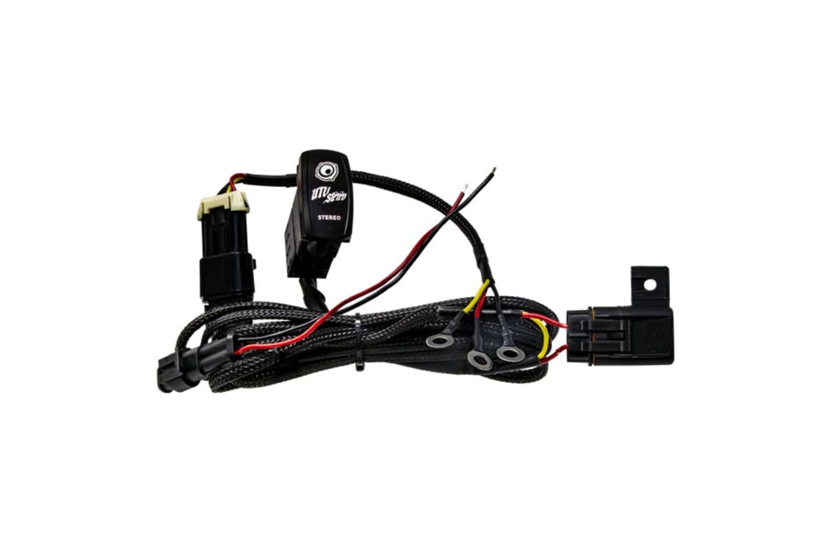 UTV Stereo Source Unit Harness & Rocker Switch