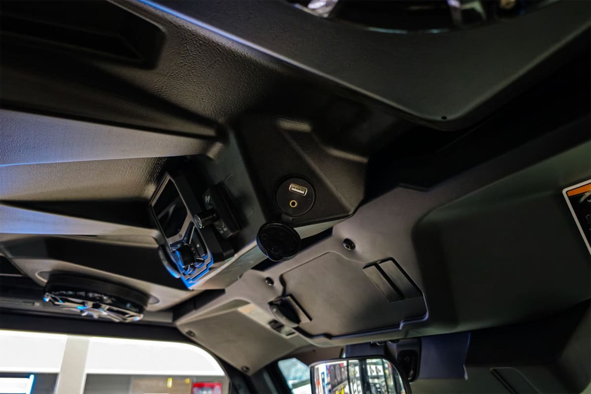 UTV Stereo Source Units USB & Auxiliary Flush Mount Adapter