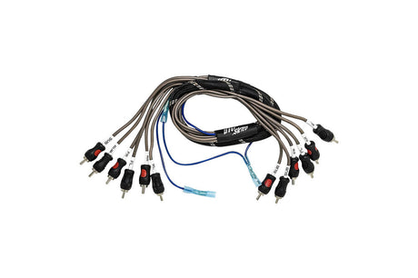 UTV Stereo Subwoofer 6 Channel RCA Harness With Remote - Front / Rear