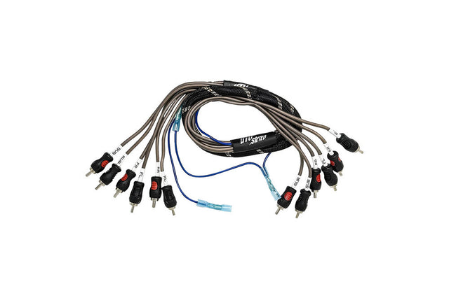 UTV Stereo Subwoofer 6 Channel RCA Harness With Remote - Front / Rear